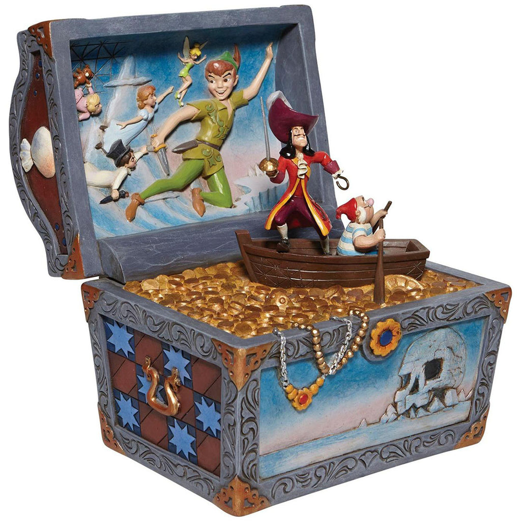 Jim Shore Peter Pan Treasure Chest Scene side