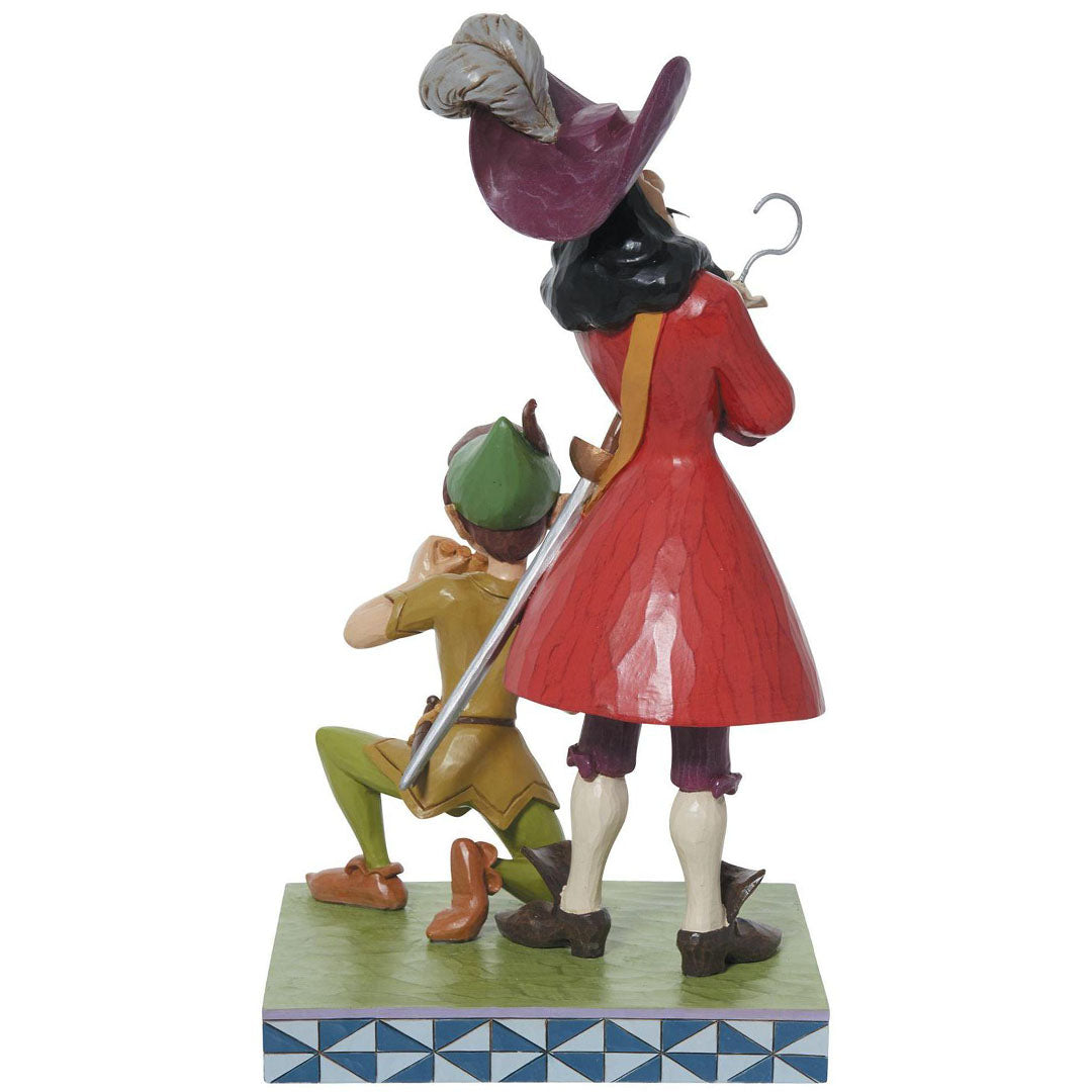 Jim Shore Peter Pan and Hook Good Vs Evil back