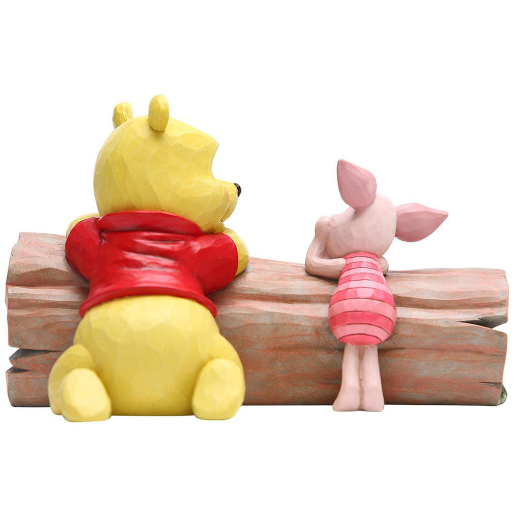 Jim Shore Pooh and Piglet by Log back