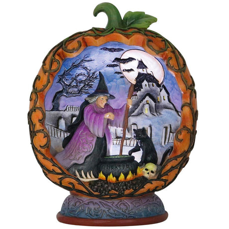 Jim Shore Pumpkin Diorama LED Figurine front