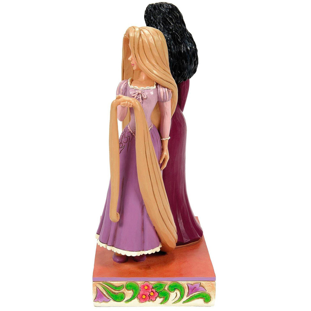 Jim Shore Rapunzel vs. Mother Gothel side