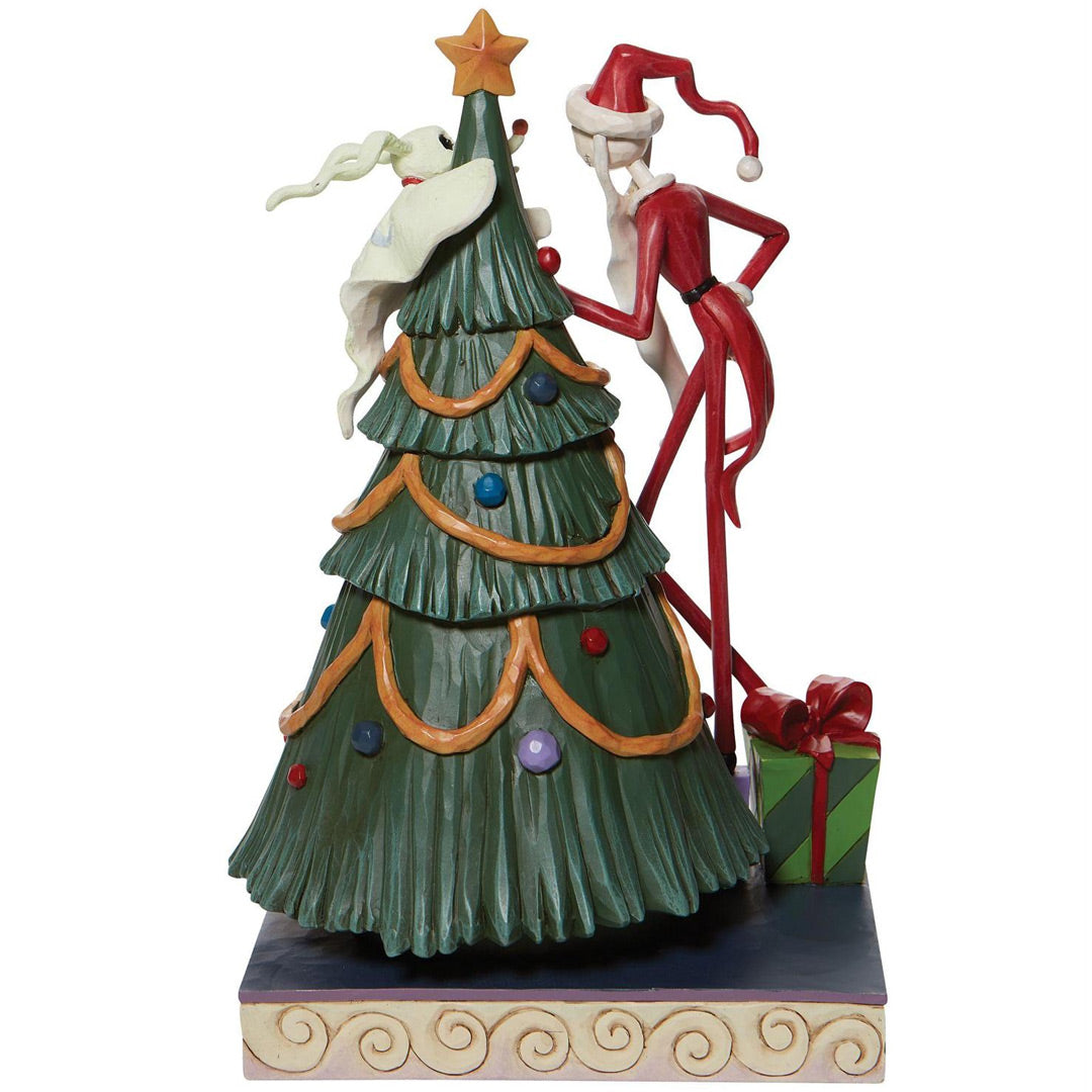 Jim Shore Santa Jack and Zero with Tree back