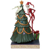 Jim Shore Santa Jack and Zero with Tree back