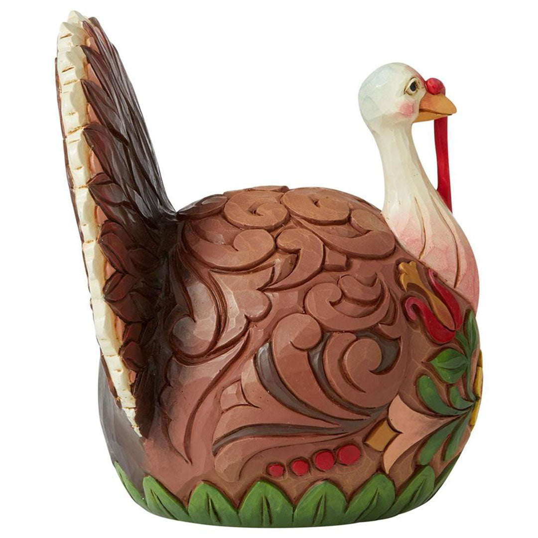 Jim Shore Small Turkey 4.5" side 