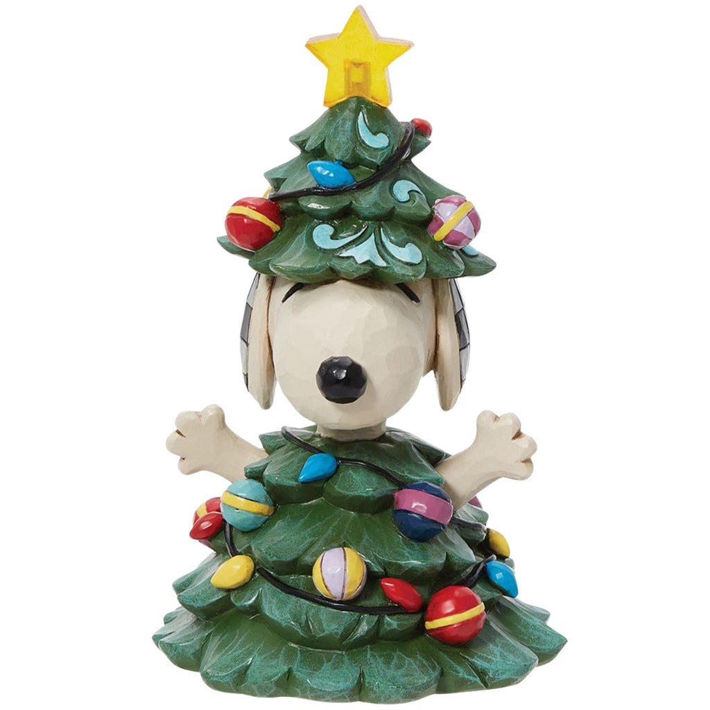 Jim Shore Snoopy As Christmas Tree front