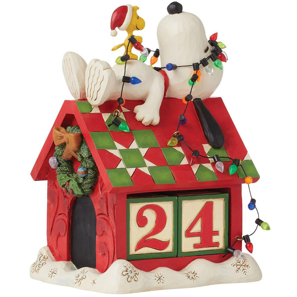Jim Shore Snoopy's Countdown Calendar side