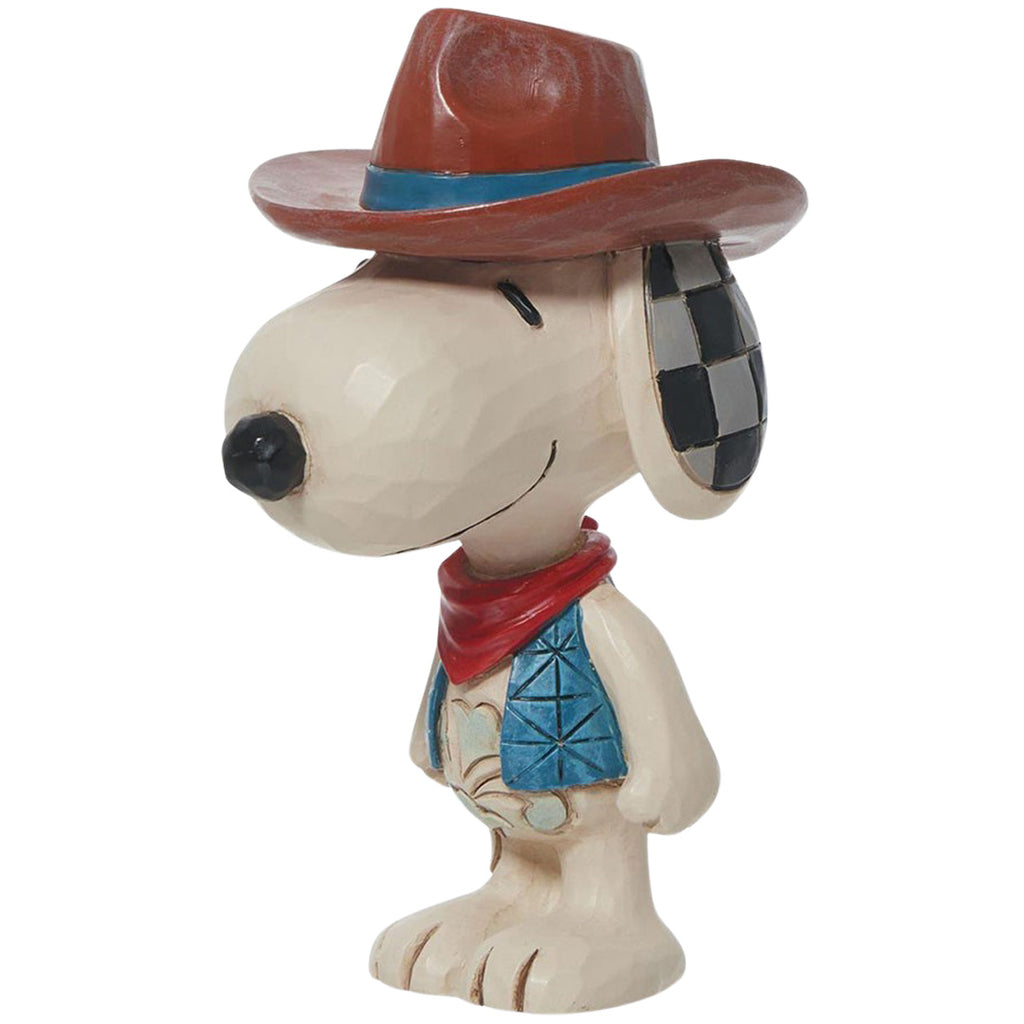 Jim Shore Snoopy Cowboy Mini side