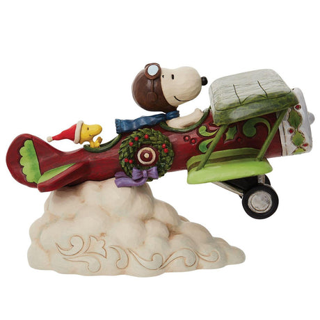 Jim Shore Snoopy Flying Ace Plane right side