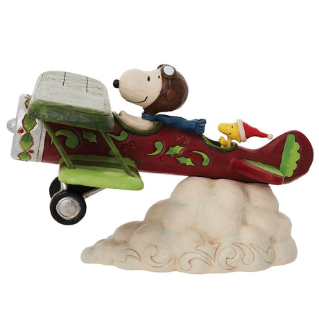 Jim Shore Snoopy Flying Ace Plane left side