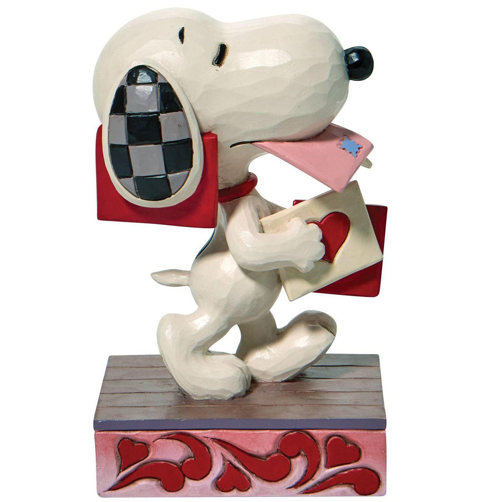 Jim Shore Snoopy Holding Valentines Letter front