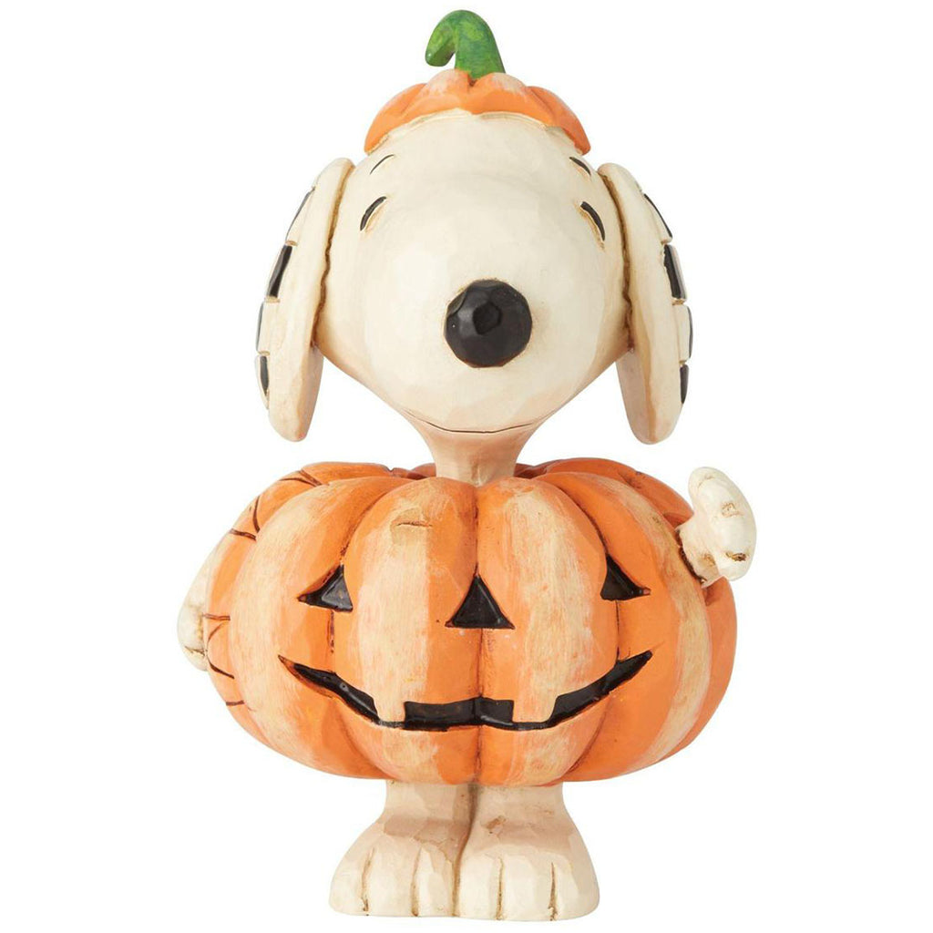 Jim Shore Snoopy Pumpkin Mini Figurine 3.5" front