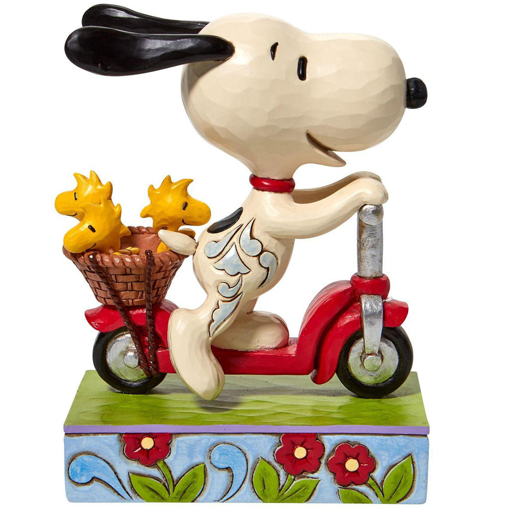 Jim Shore Snoopy Riding Scooter front