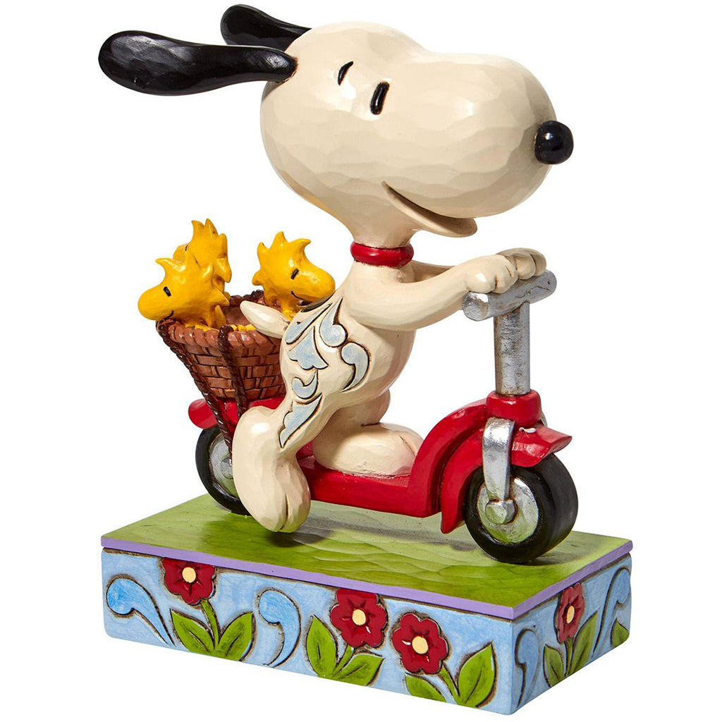 Jim Shore Snoopy Riding Scooter front side