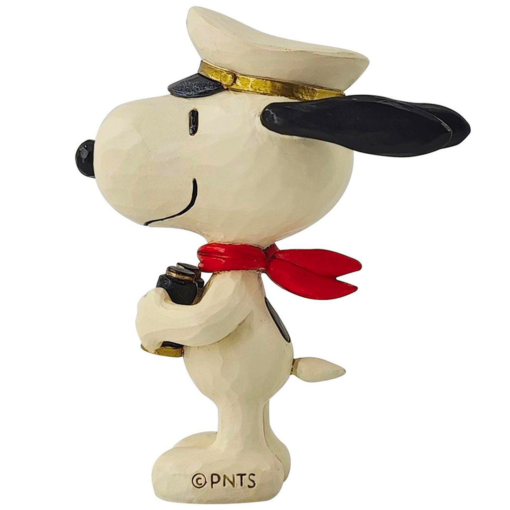 Jim Shore Snoopy Sailor Captain Mini 3.5" side