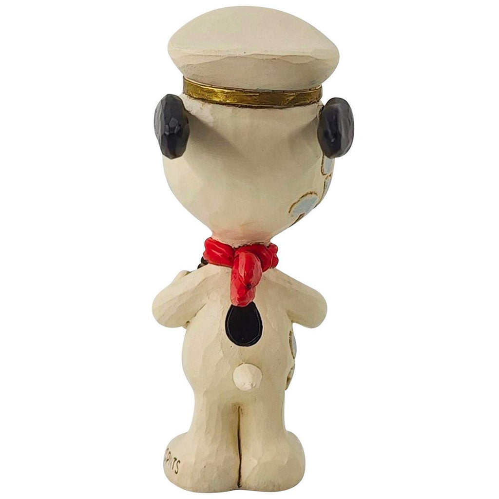 Jim Shore Snoopy Sailor Captain Mini 3.5" back