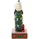 Jim Shore Snoopy Sleeping on LED Wreath back