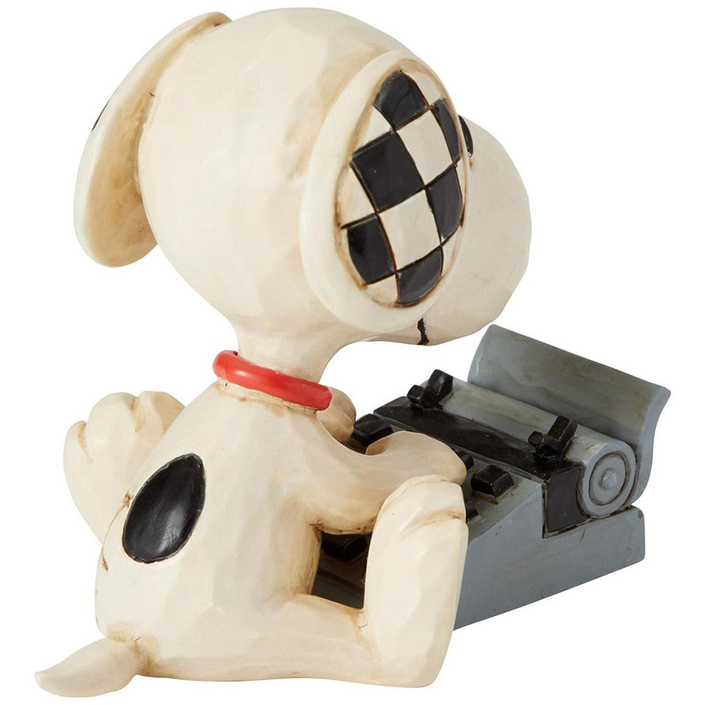 Jim Shore Snoopy Typing Mini back