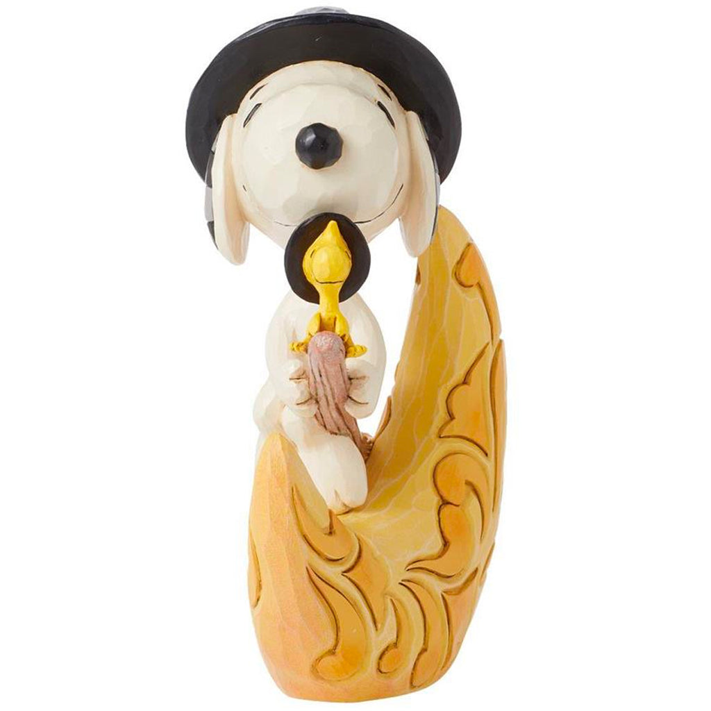Jim Shore Snoopy Witch with Moon side