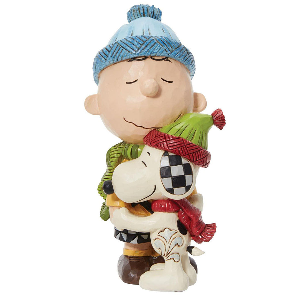 Jim Shore Snoopy and Charlie Brown Hugging front