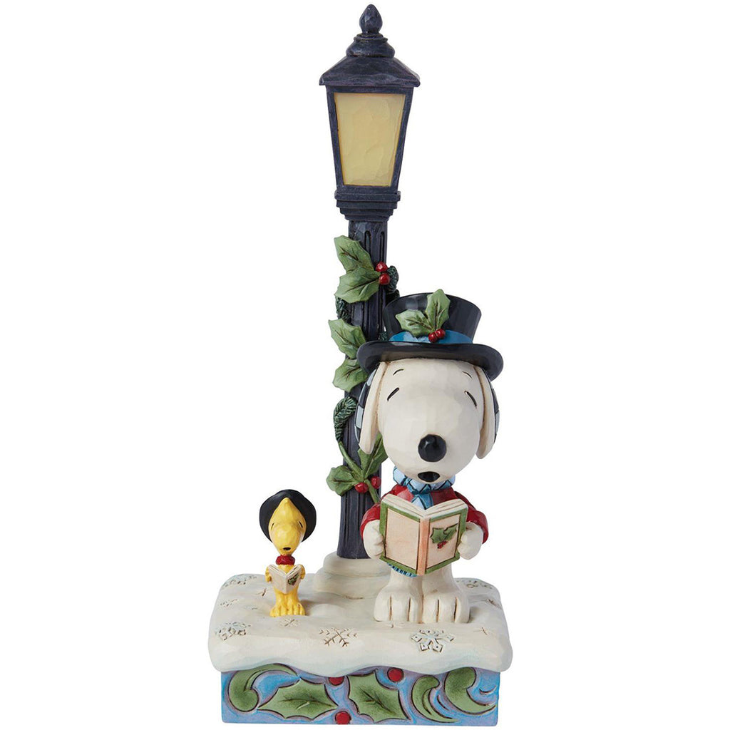 Jim Shore Snoopy and Woodstock Lamp Post 1