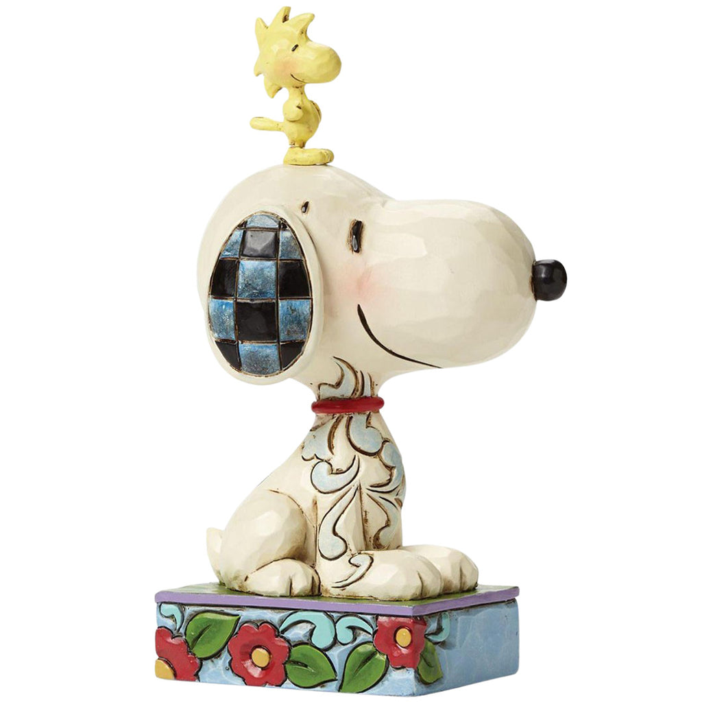 Jim Shore Snoopy and Woodstock Personality side left