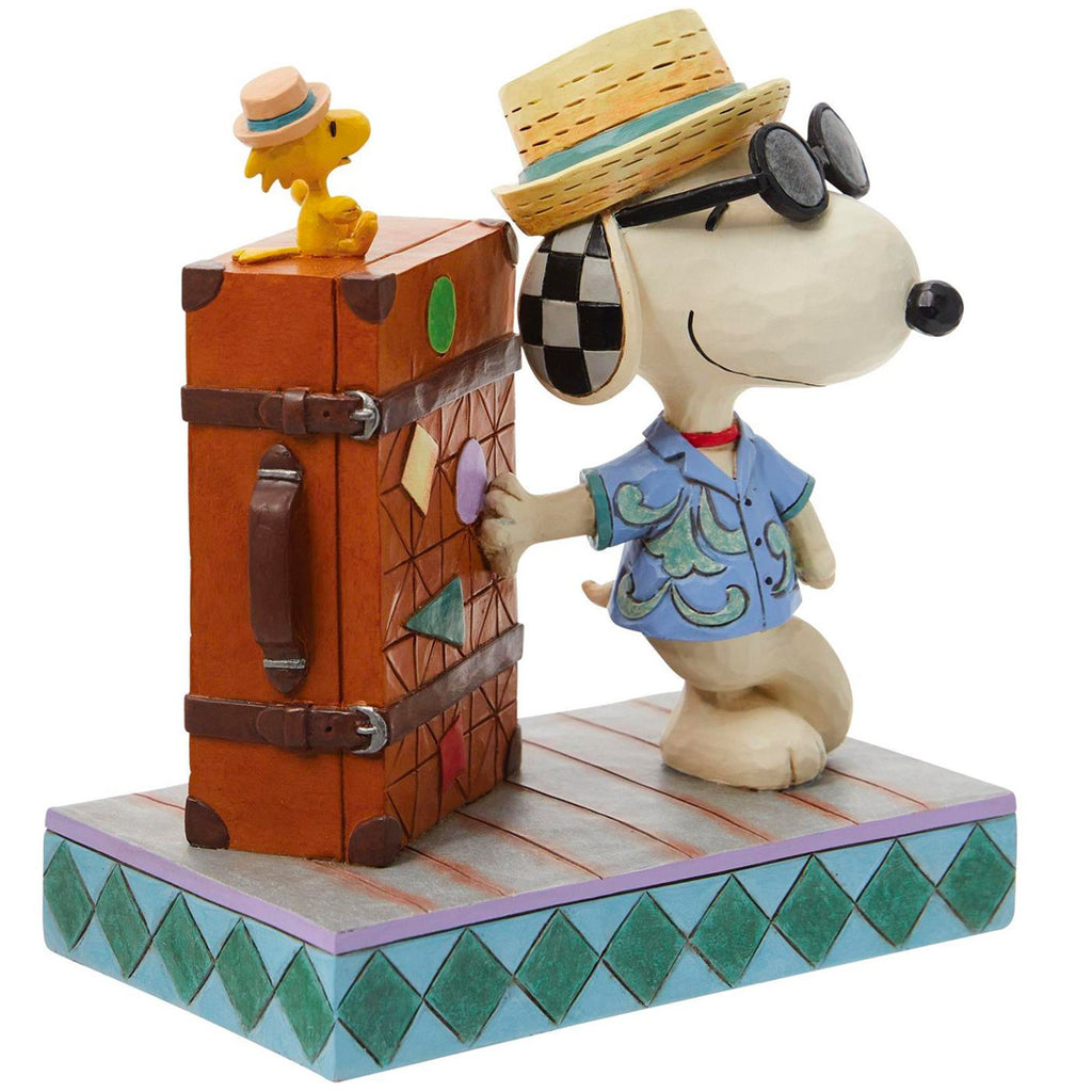Jim Shore Snoopy & Woodstock Vacation 5.5" front side