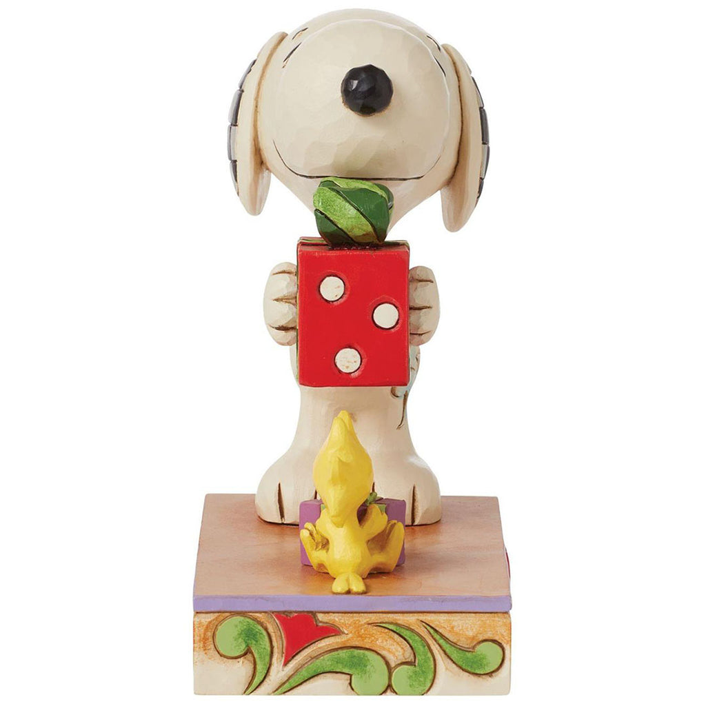 Jim Shore Snoopy and Woodstock With Gift front