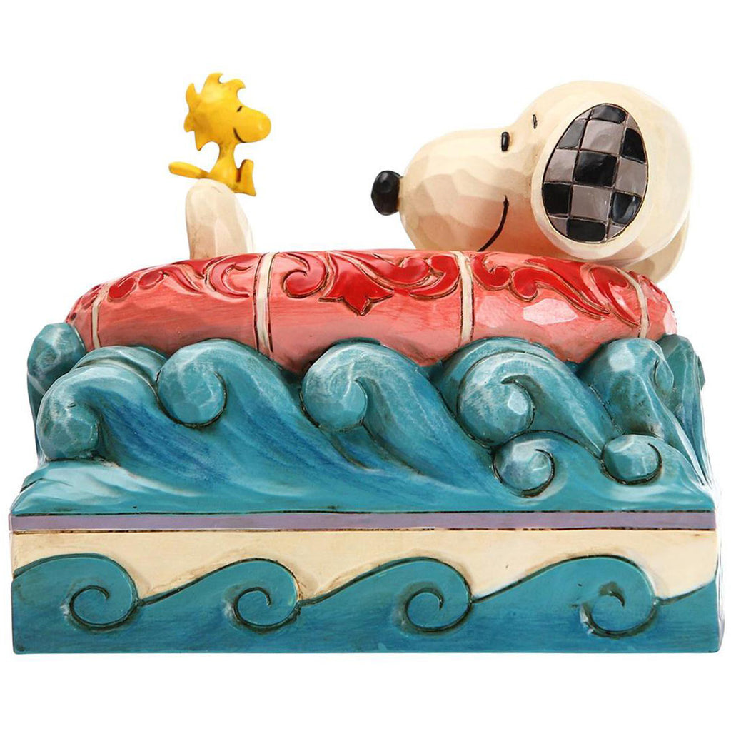 Jim Shore Snoopy and Woodstock in Floatie back