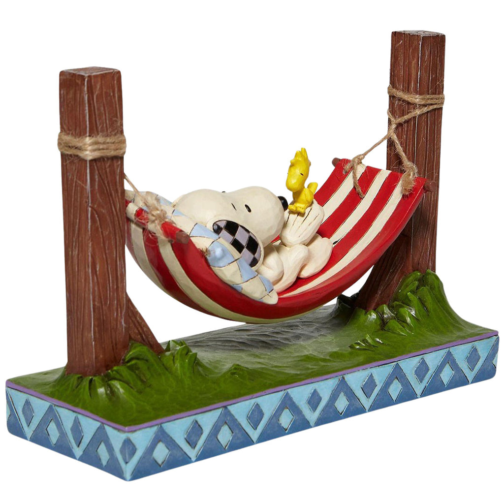Jim Shore Snoopy and Woodstock in Hammock front side