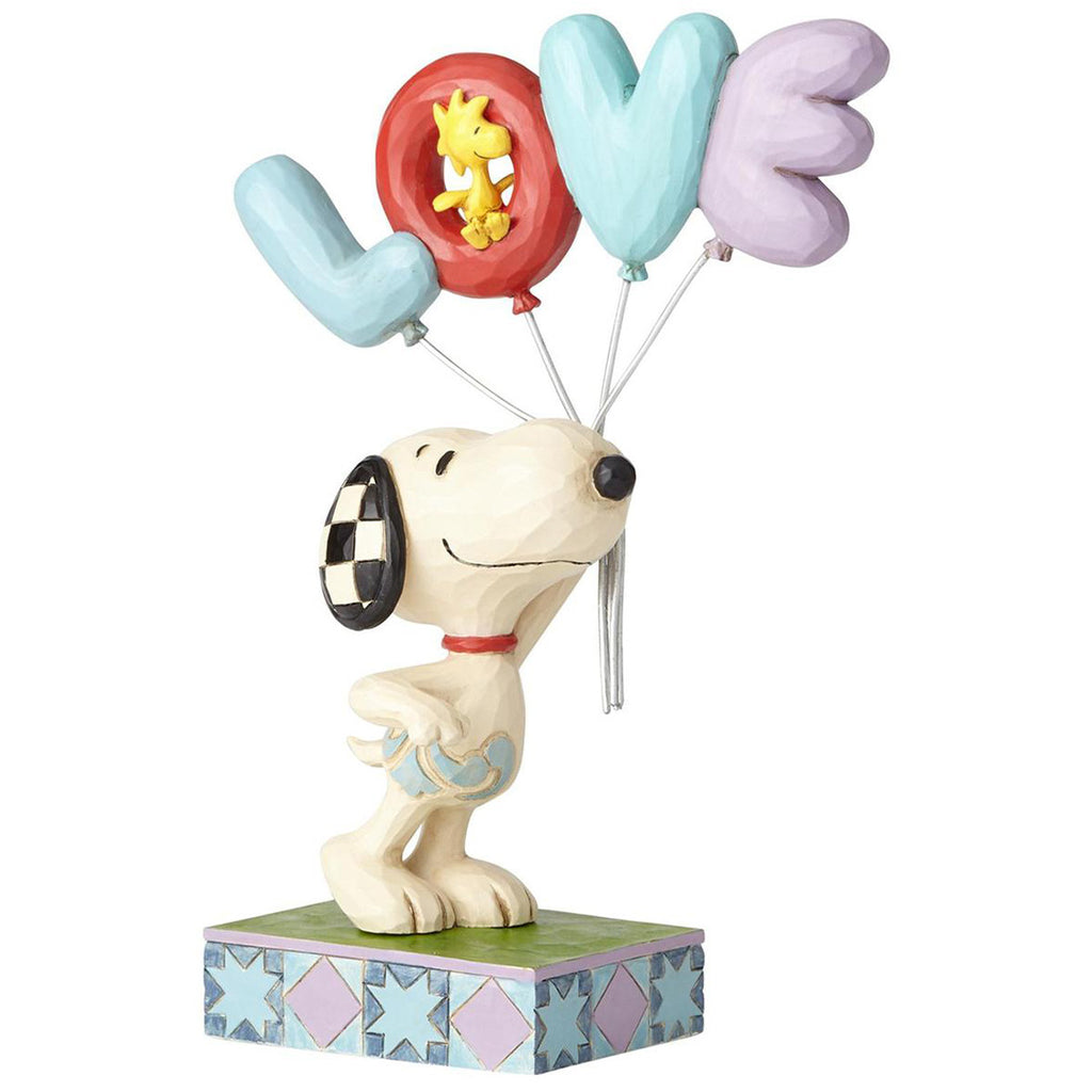 Jim Shore Snoopy with LOVE Balloon side
