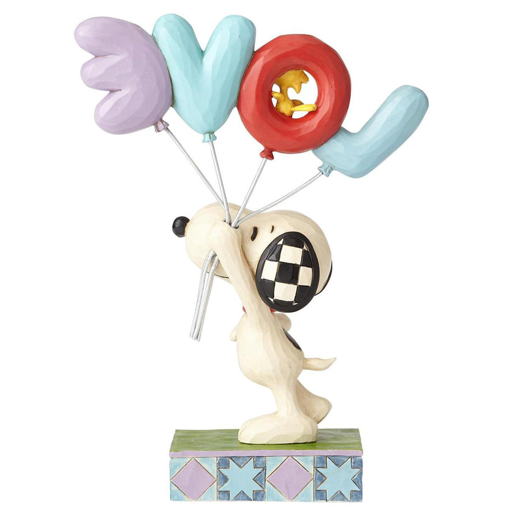 Jim Shore Snoopy with LOVE Balloon back