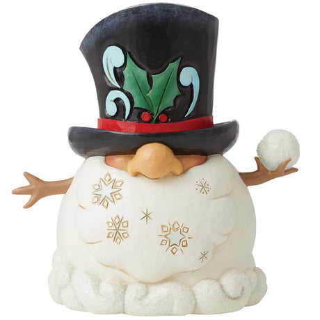 Jim Shore Snowman Gnome with Snowball front