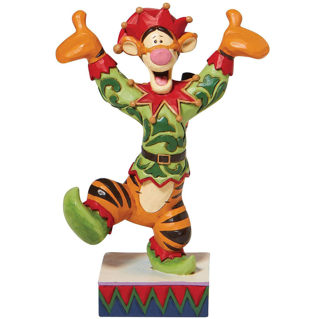 Jim Shore Tigger Elf Tigger Elf Personality Pose front