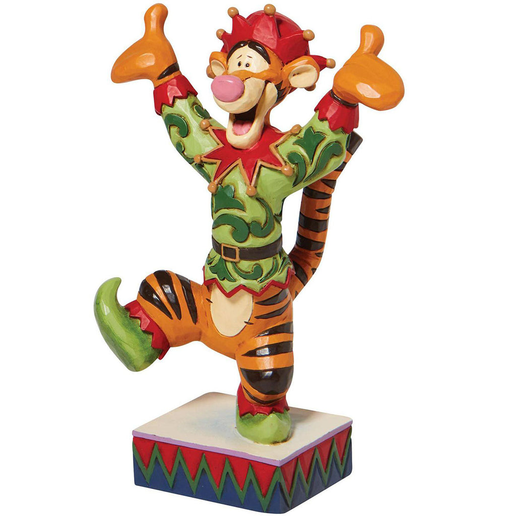 Jim Shore Tigger Elf Tigger Elf Personality Pose side