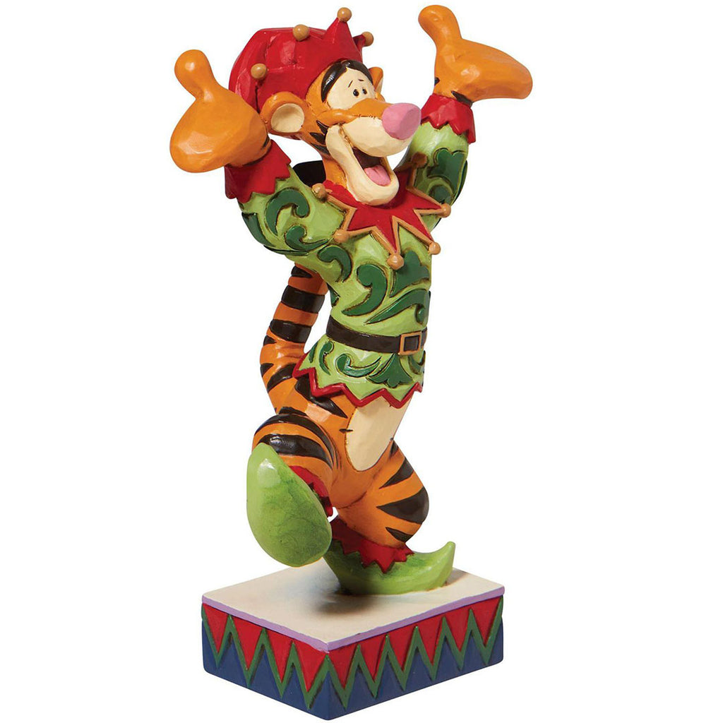 Jim Shore Tigger Elf Tigger Elf Personality Pose side