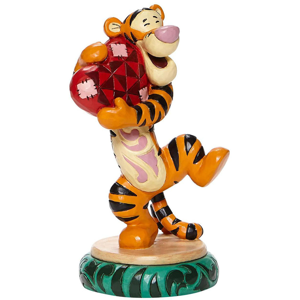 Jim Shore Tigger Holding Heart side