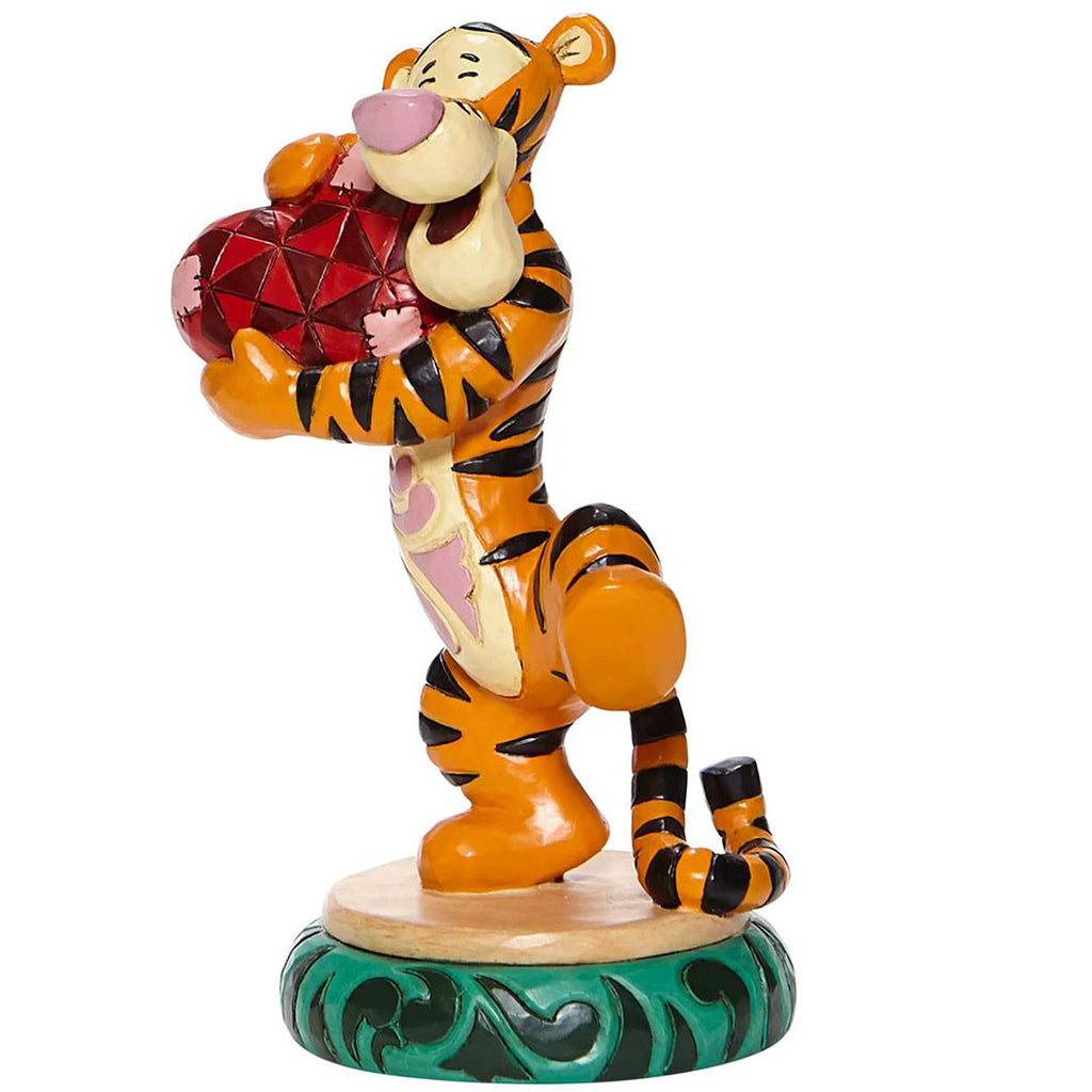 Jim Shore Tigger Holding Heart side