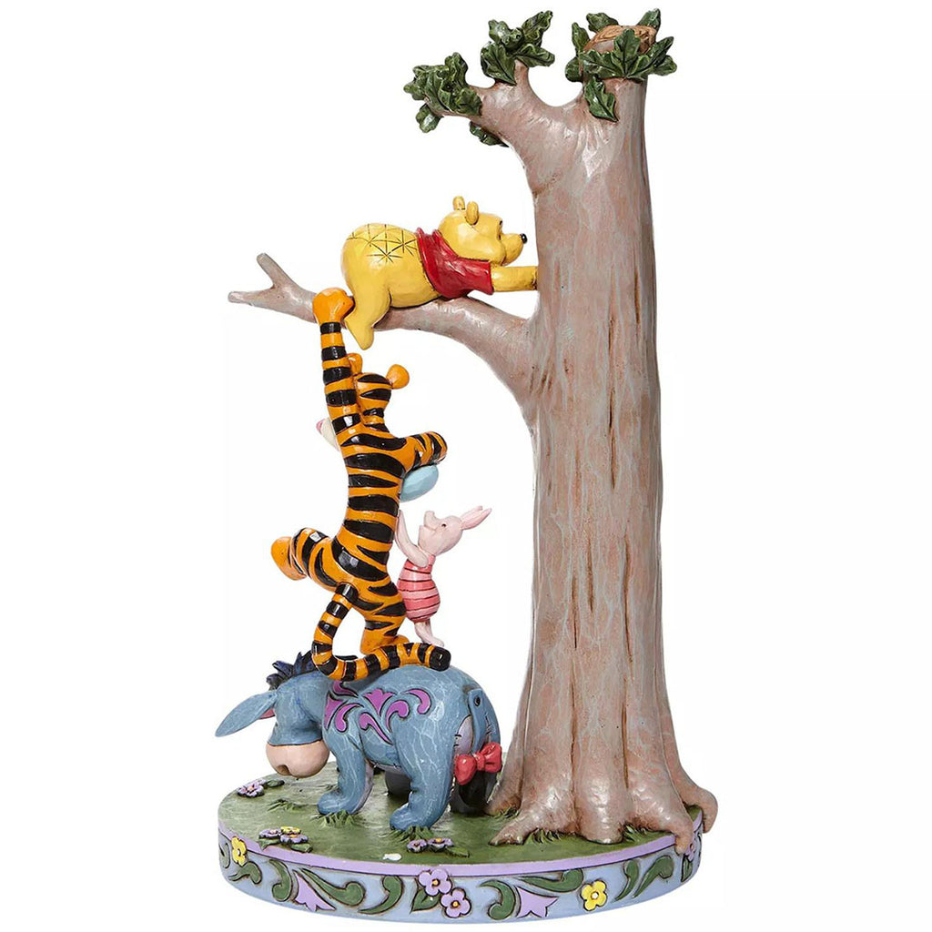 Jim Shore Tree with Pooh and friends side