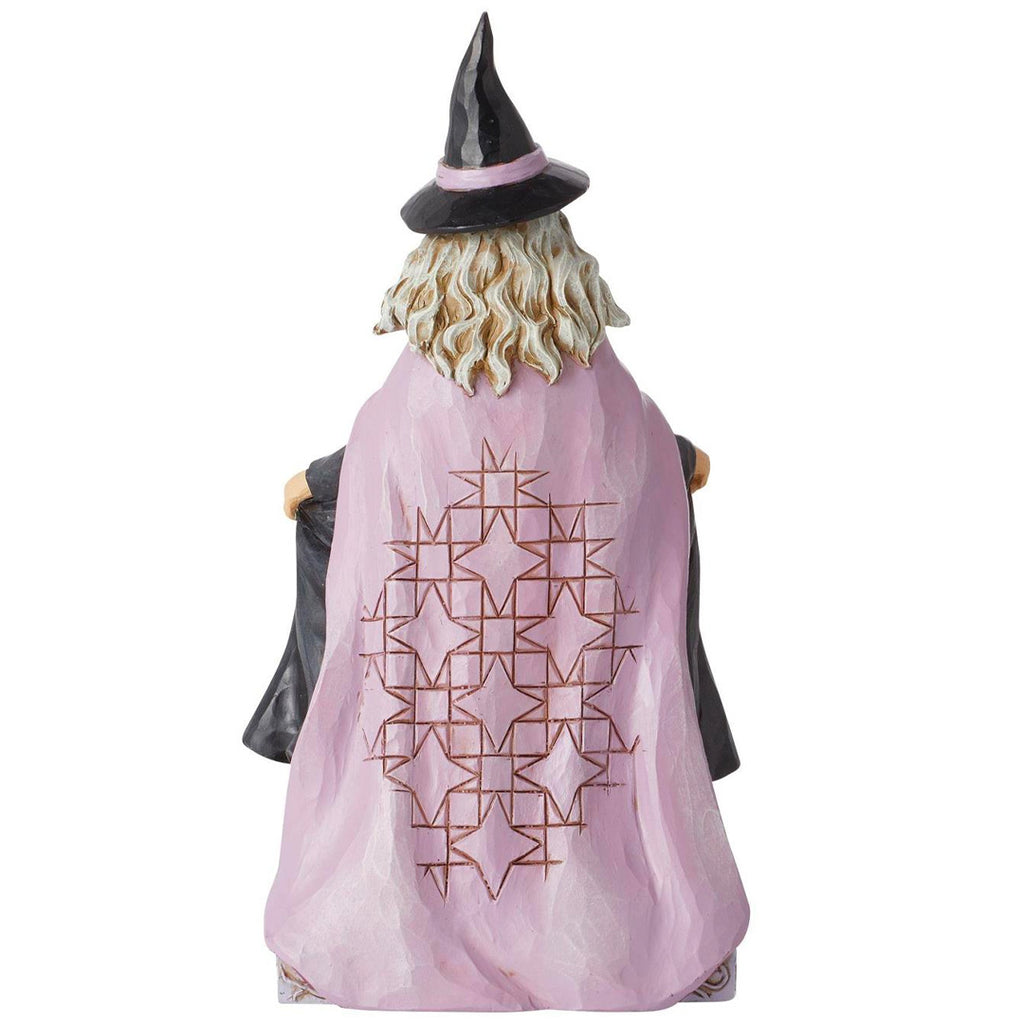 Jim Shore Witch with Pumpkins Skirt Figure back