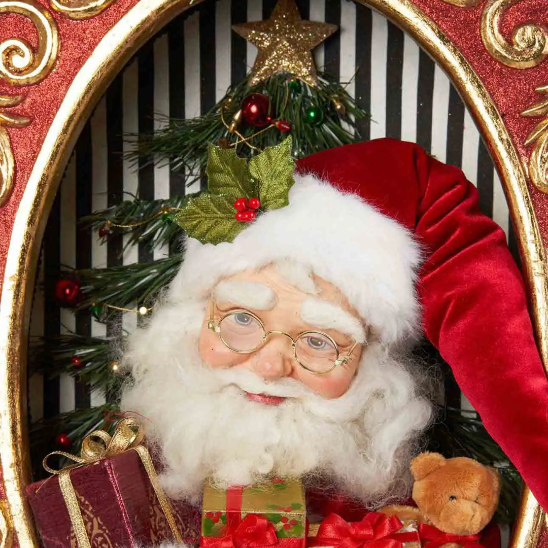 Merry and Bright Shadow Box by Katherine's Collection close up