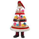 Katherine's Collection Santa Boot Tiered Tray front