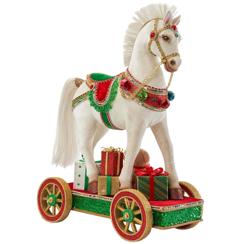 Katherine's Collection Toy Land Horse With Wheels side
