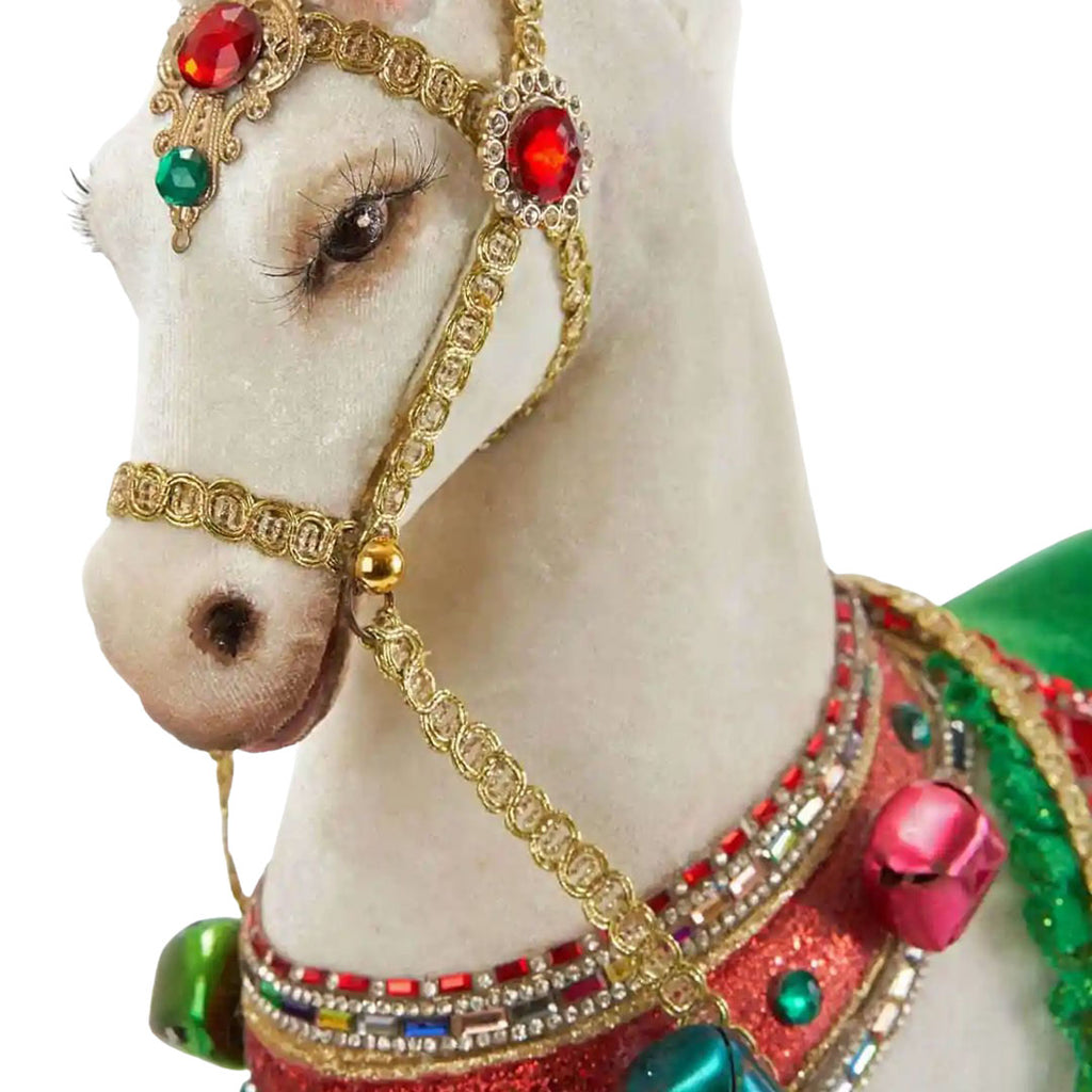 Katherine's Collection Toy Land Horse With Wheels close up