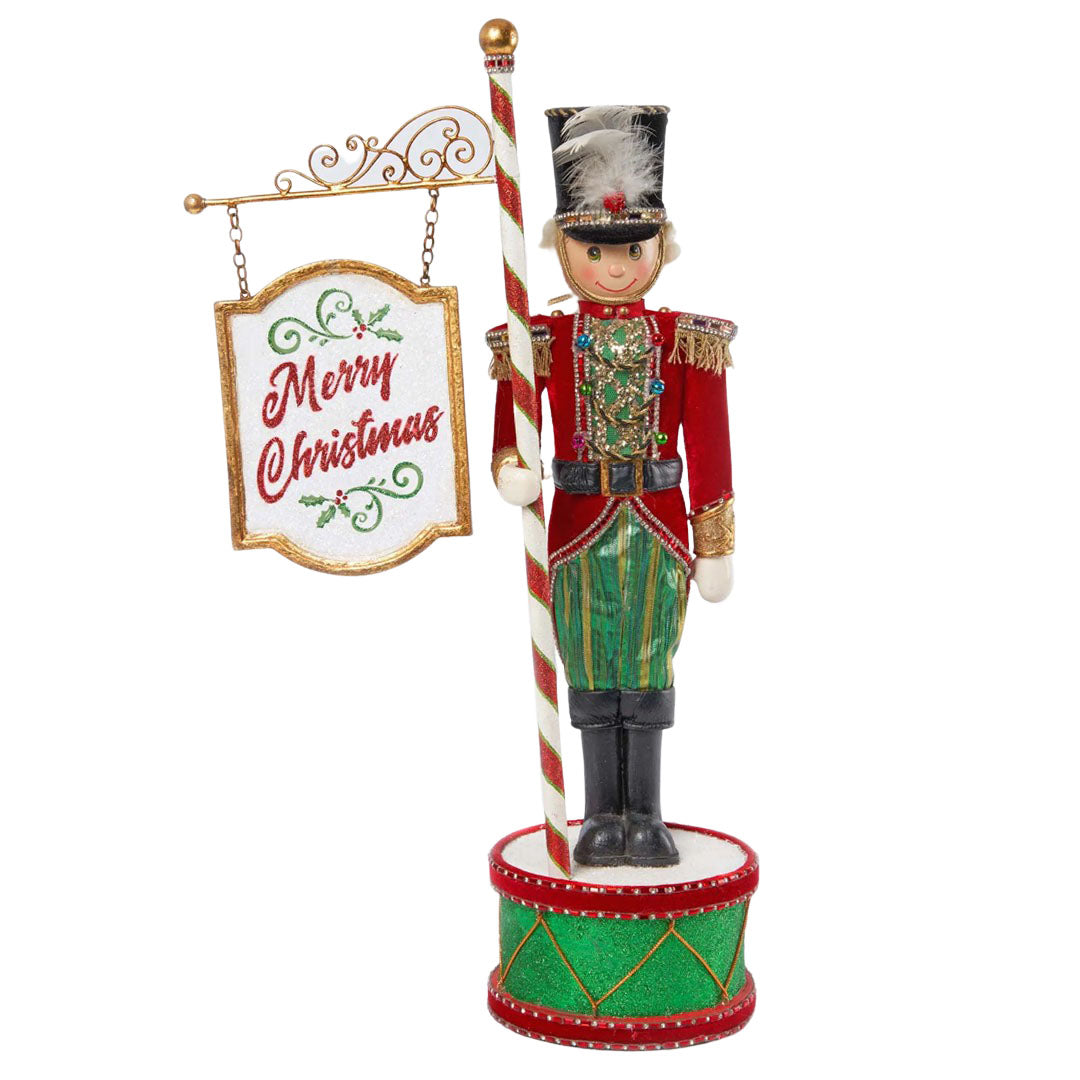 Katherine's Collection Toyland Nutcracker with Sign – Cuddle Decor