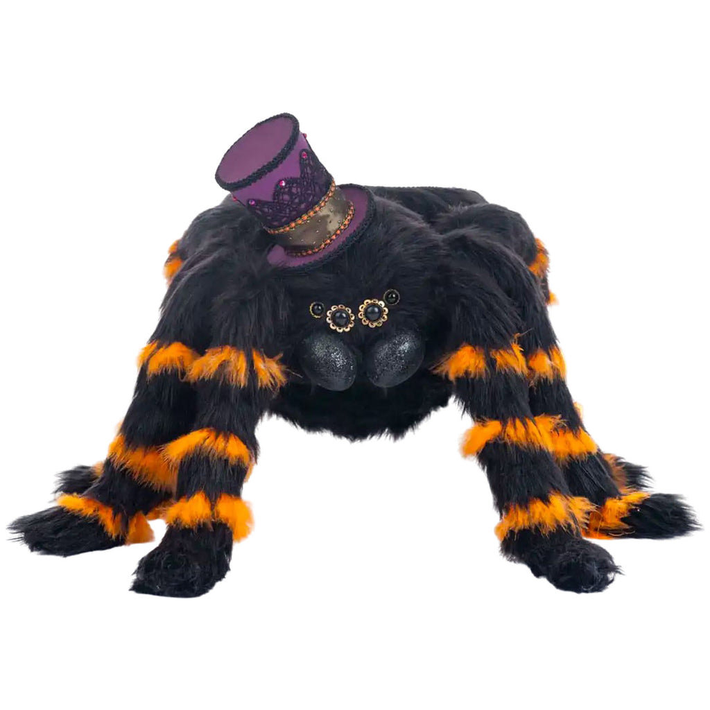 Halloween Hollow Fluffy Spider Bowl by Katherine's Collection   front