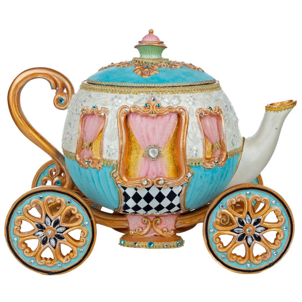 Katherine's Collection Teapot Carriage Candy Bowl  back