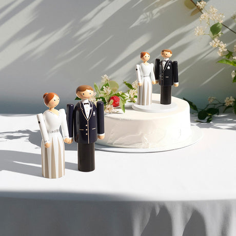 Kay Bojesen Bride Wooden Wedding Cake Topper 5