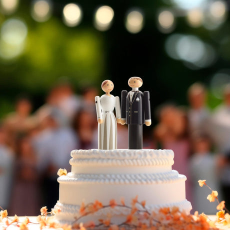 Kay Bojesen Bride Wooden Wedding Cake Topper 7