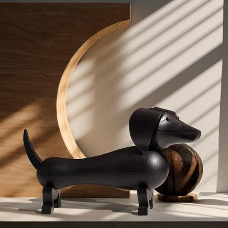 Kay Bojesen Dog Small Pind Stained Oak 5