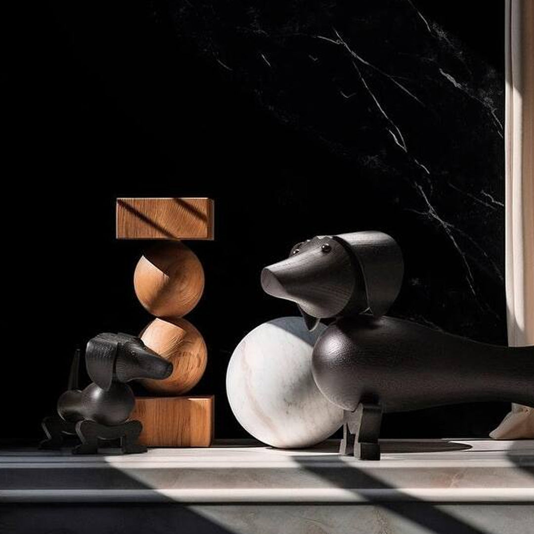 Kay Bojesen Dog Small Pind Stained Oak 4